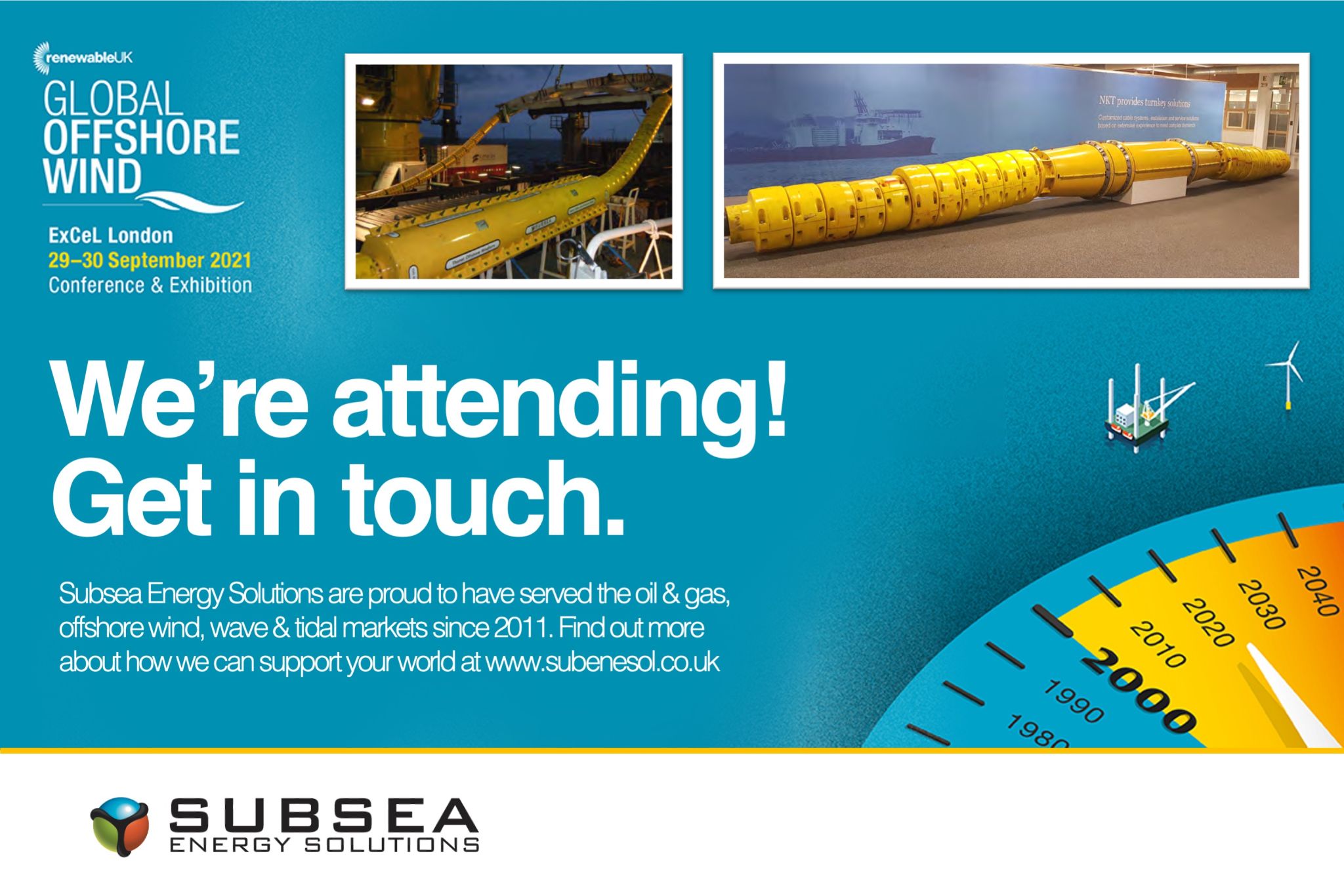 SES attending RUK Global Offshore Wind, 29-30 Sept 2021 