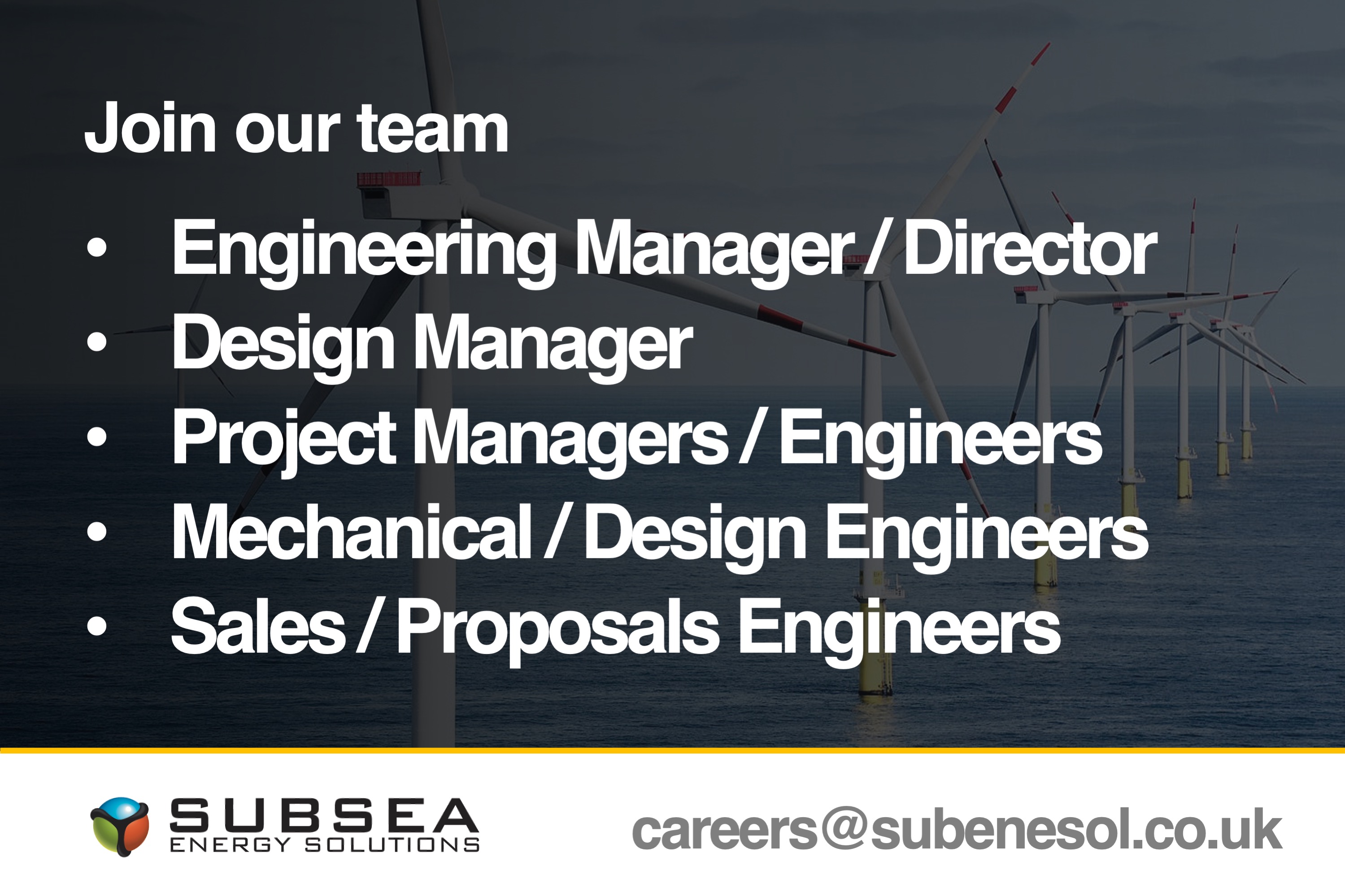 Subsea Energy Solutions are hiring!